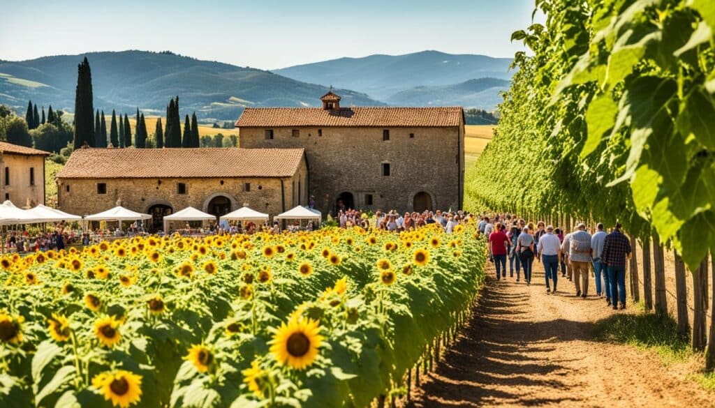 المزارع الإيطالية والسياحة